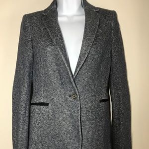 Warm Zara Basic blazer navy blue